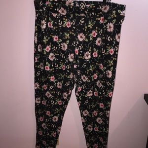Flowered leggings